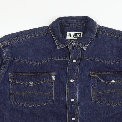 the look Womens Blue   Jacket  Size L