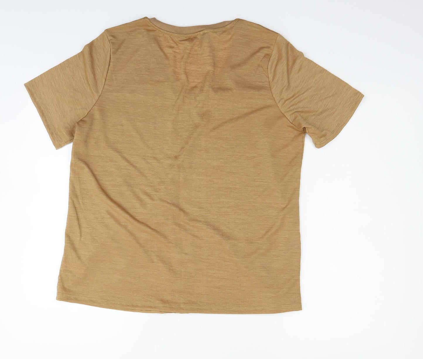 George Womens Beige   Basic T-Shirt Size 14