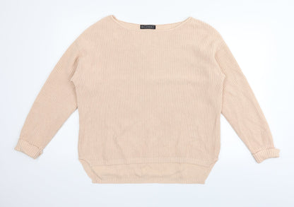 Additional front view of Avenue women’s beige jumper, size UK 16