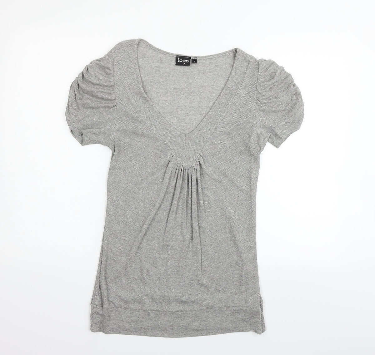 Logo Womens Grey   Fit & Flare  Size 14