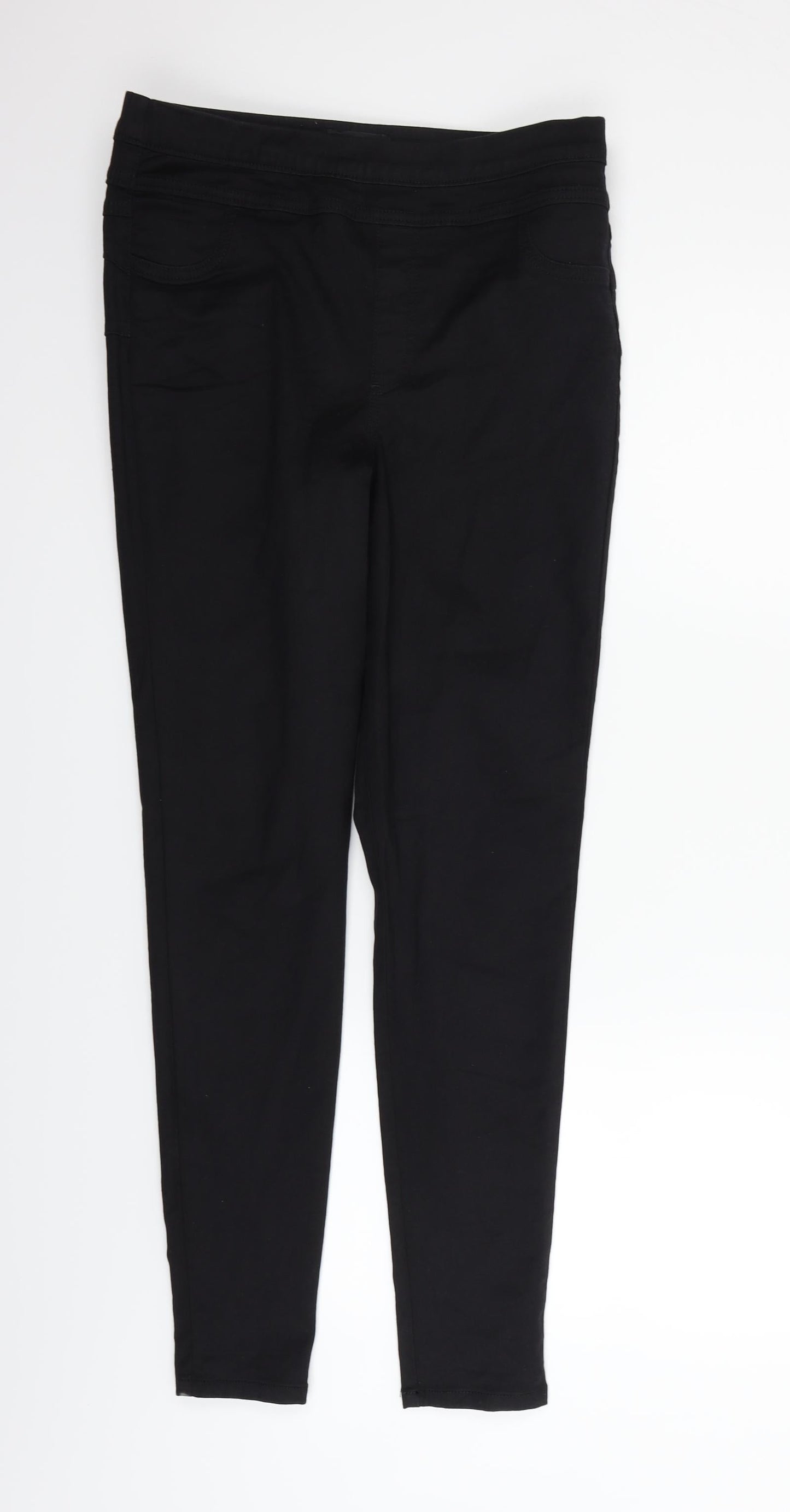 Womens UK Size 12 F&F Regular Fit  Black Trousers