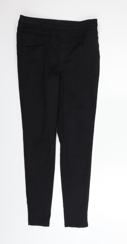Womens UK Size 12 F&F Regular Fit  Black Trousers