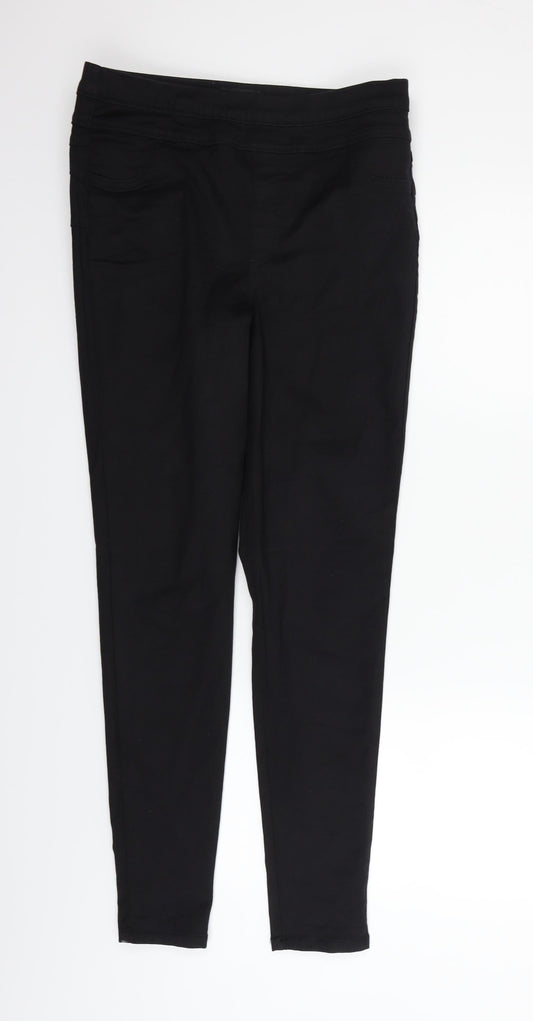 F&F Womens Black   Trousers  Size 12 L29 in