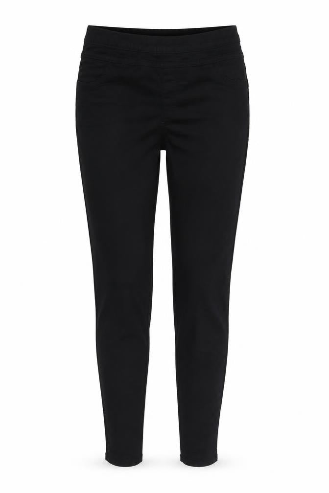 Front view of F&F women’s black trousers, size UK 12, 29-inch leg