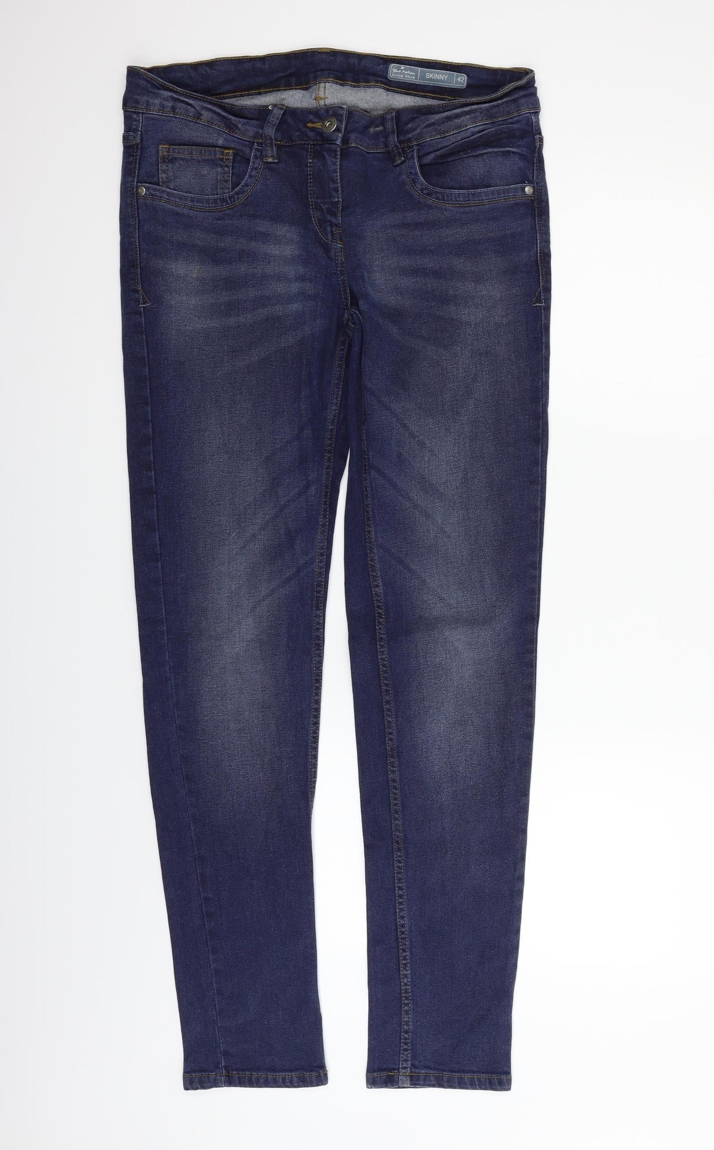 Womens UK Size 32 in blue motion Regular Fit Straight Blue Jeans