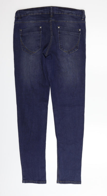 Womens UK Size 32 in blue motion Regular Fit Straight Blue Jeans