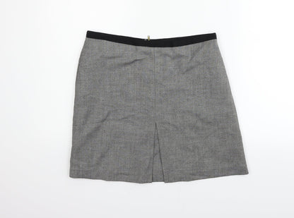 H&M Womens Grey   Flare Skirt Size 12