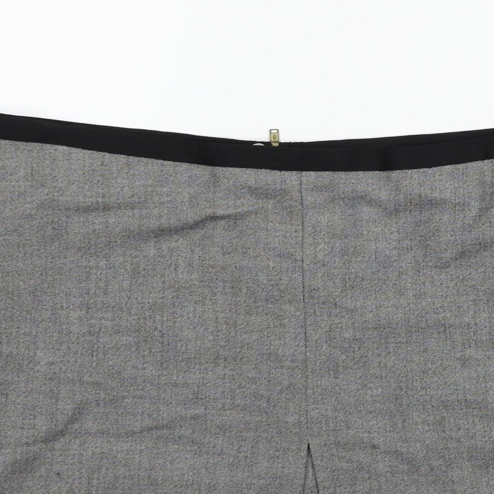 H&M Womens Grey   Flare Skirt Size 12