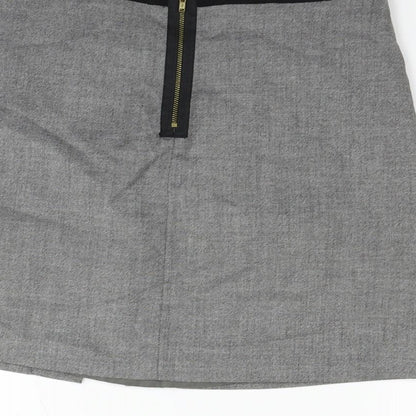 H&M Womens Grey   Flare Skirt Size 12