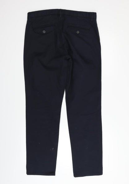 Womens UK Size 32 in NEXT Regular Fit  Blue Trousers