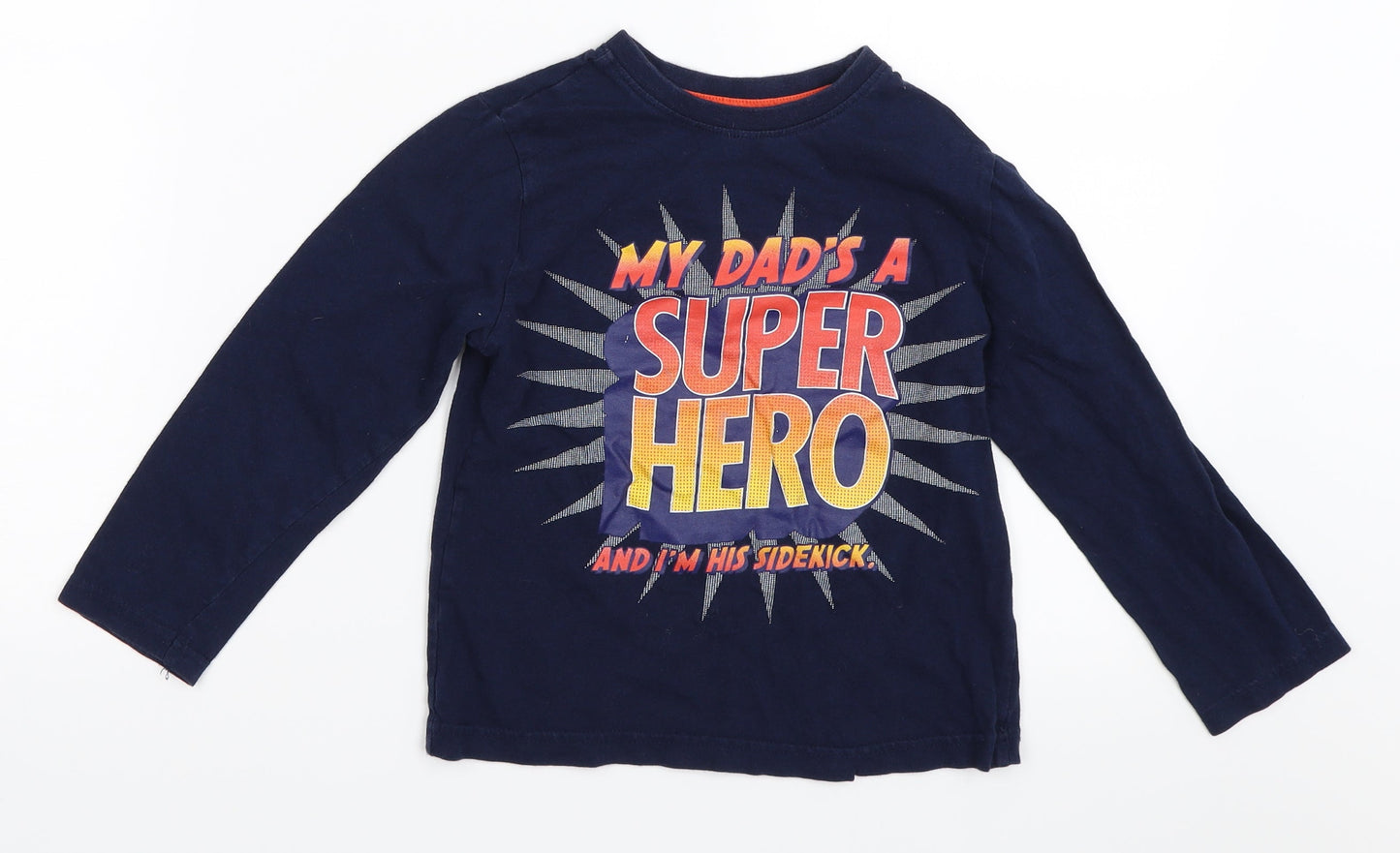 Primark Boys Blue   Basic T-Shirt Size 5-6 Years