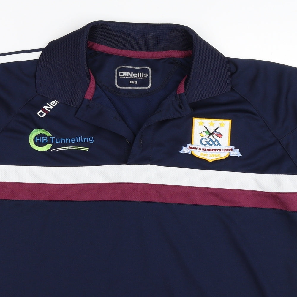 O'Neills Boys Blue   Jersey T-Shirt Size 13 Years  - Leeds