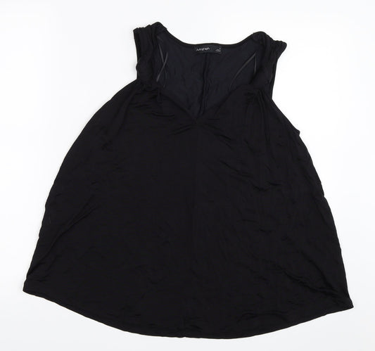 Womens UK Size 12 Marks and Spencer Black Basic Blouse