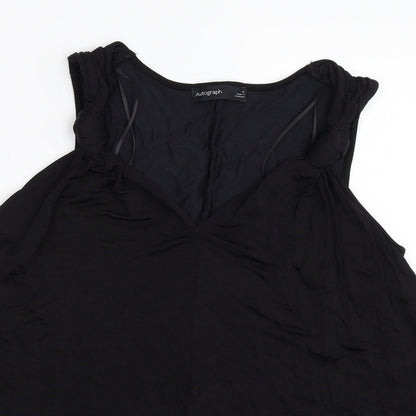 Womens UK Size 12 Marks and Spencer Black Basic Blouse