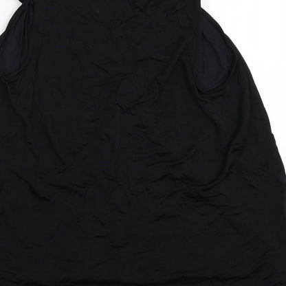 Womens UK Size 12 Marks and Spencer Black Basic Blouse
