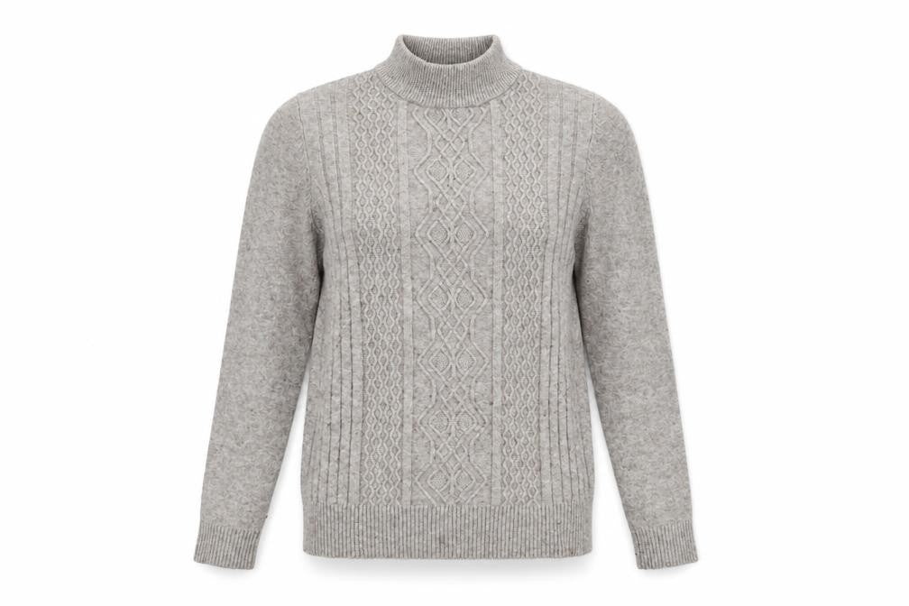Front view of Casamia women’s beige jumper, size S