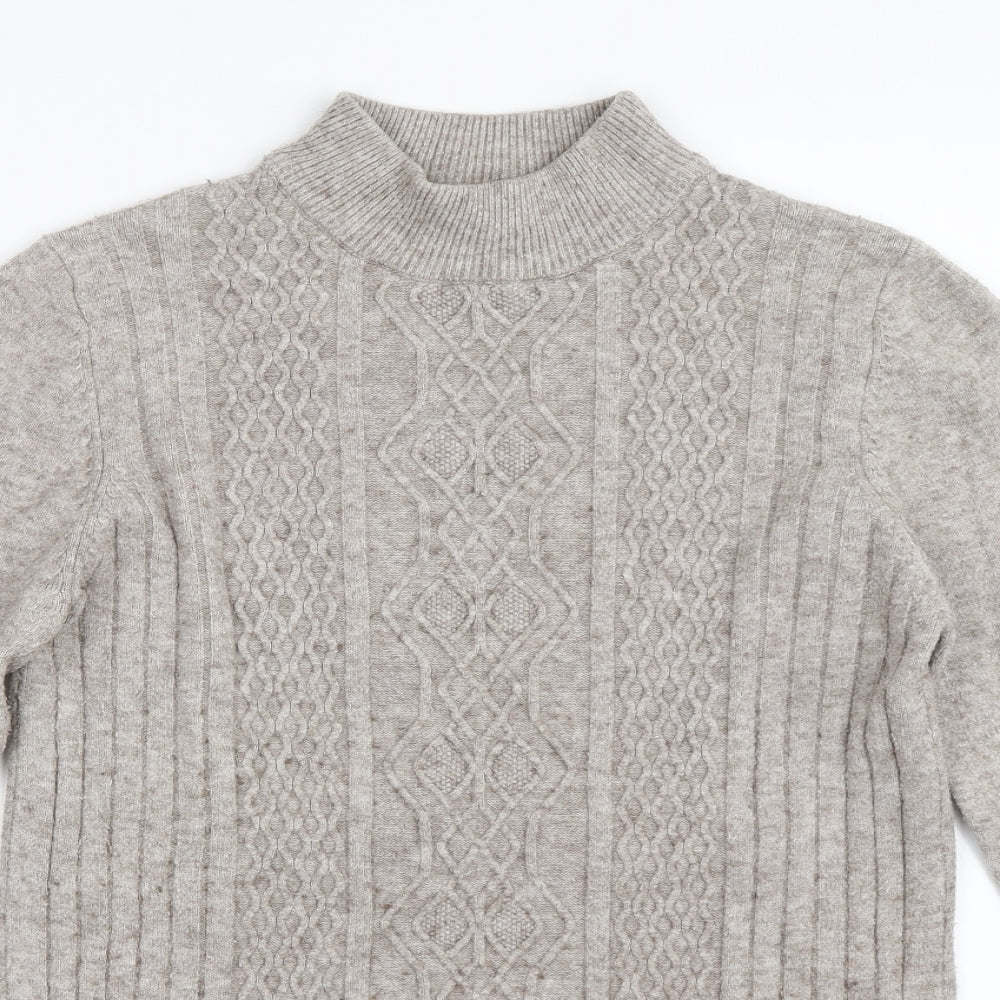 Close-up detail of Casamia women’s beige jumper, size S