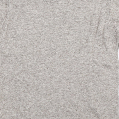 Brand and care label for Casamia women’s beige jumper, size S