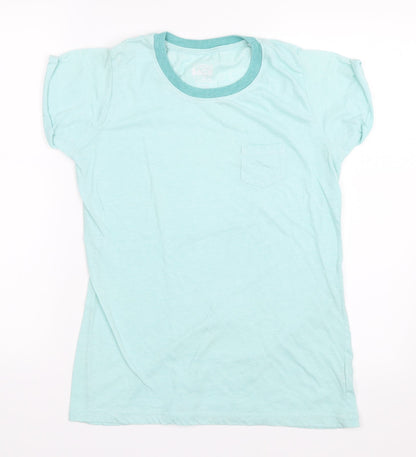 Womens UK Size 12 Atmosphere Blue Basic T-Shirt