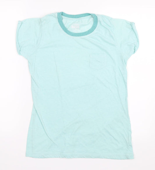 Womens UK Size 12 Atmosphere Blue Basic T-Shirt