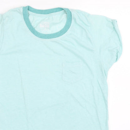 Womens UK Size 12 Atmosphere Blue Basic T-Shirt