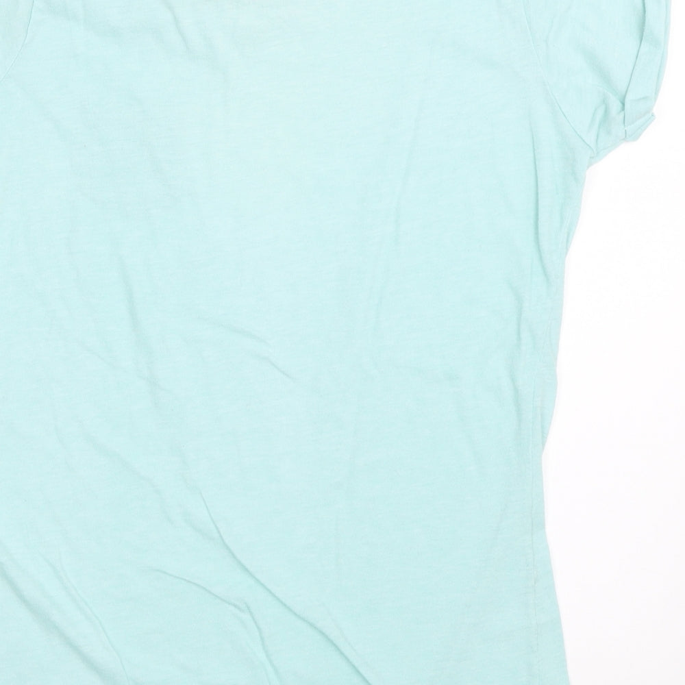 Womens UK Size 12 Atmosphere Blue Basic T-Shirt