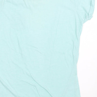 Womens UK Size 12 Atmosphere Blue Basic T-Shirt