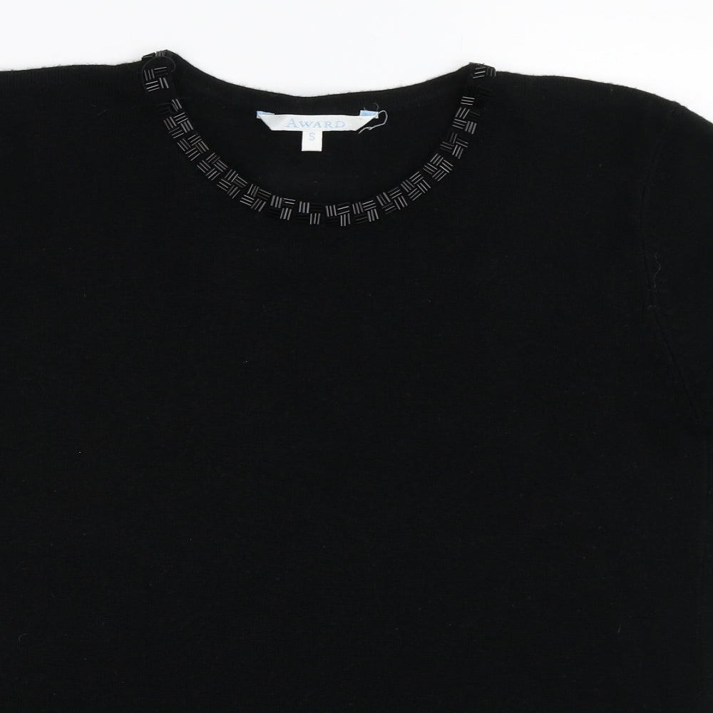 AWARD Womens Black   Pullover Jumper Size S