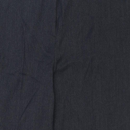 Womens UK Size 16 Bonmarché Regular Fit Capri Blue Trousers