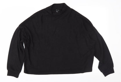 Additional front view of New Look women’s black fleece jumper, size M