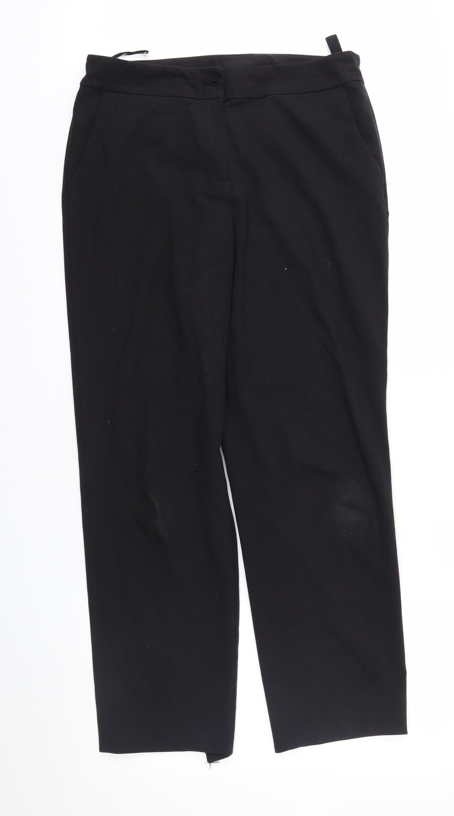 TU Womens Black   Trousers  Size 12 L28 in