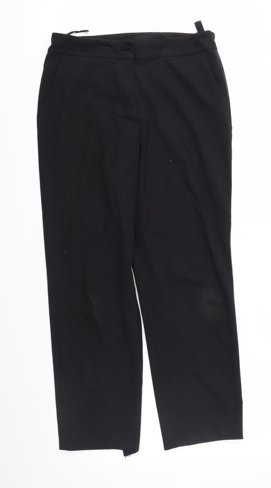 TU Womens Black   Trousers  Size 12 L28 in