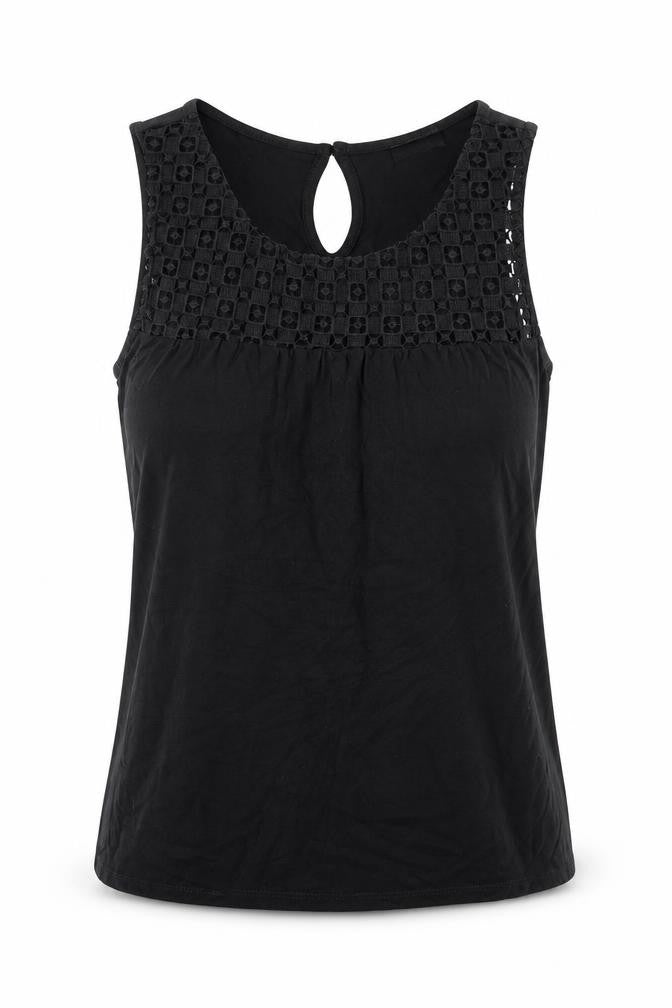 Womens UK Size 8 F&F Black Basic Blouse