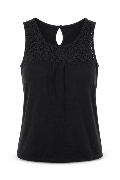 Womens UK Size 8 F&F Black Basic Blouse