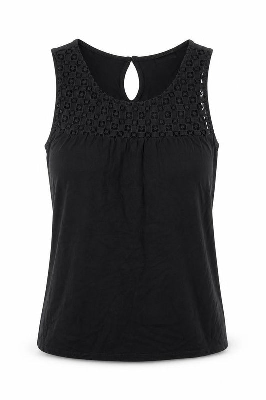 Womens UK Size 8 F&F Black Basic Blouse