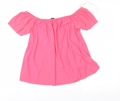 Womens UK Size 6 Atmosphere Pink Basic Blouse