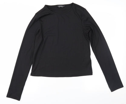 Primark Girls Black   Basic T-Shirt Size 13-14 Years
