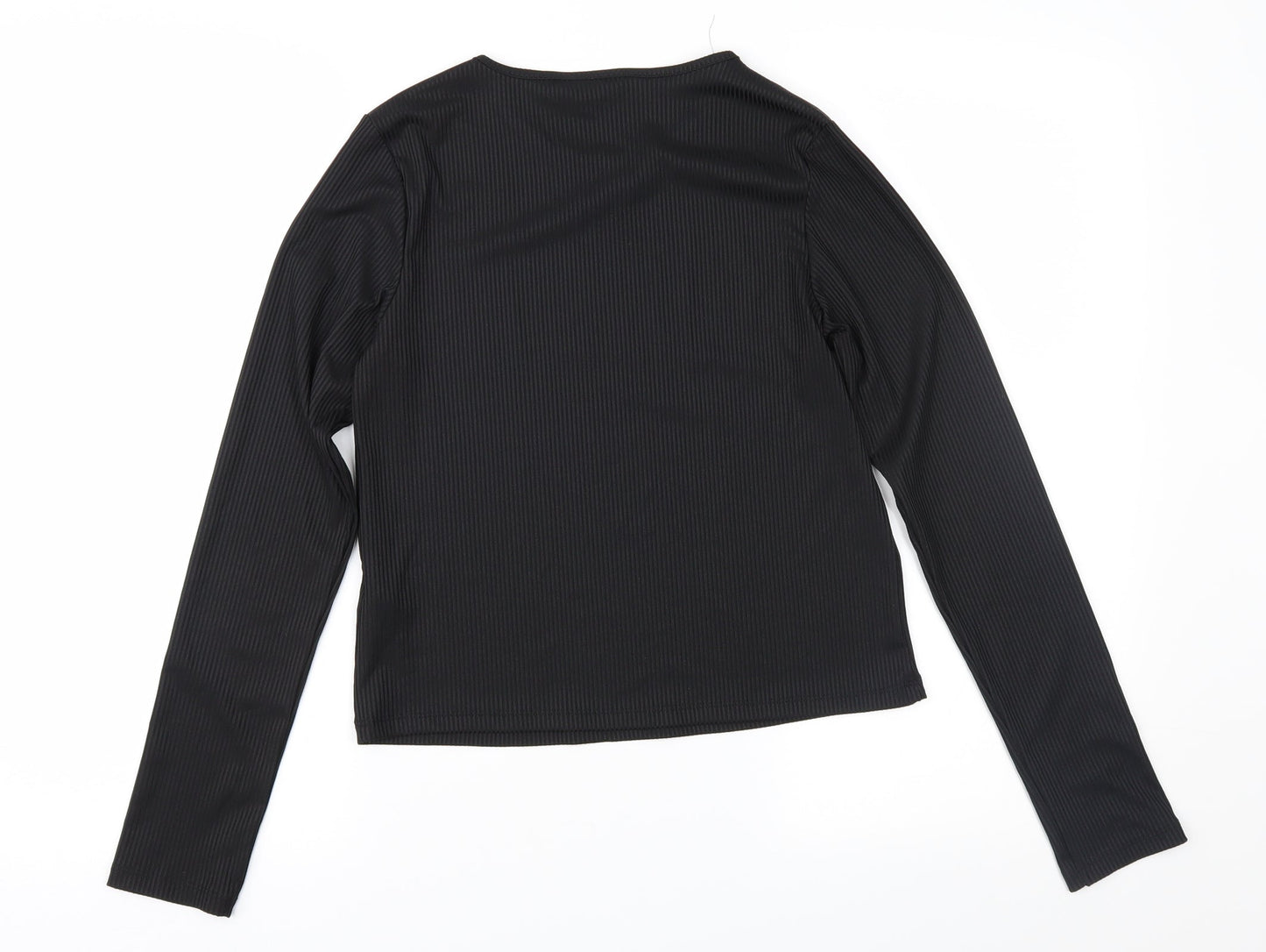 Primark Girls Black   Basic T-Shirt Size 13-14 Years