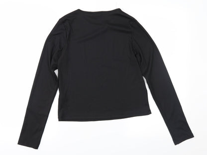 Primark Girls Black   Basic T-Shirt Size 13-14 Years