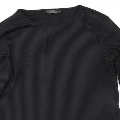 Primark Girls Black   Basic T-Shirt Size 13-14 Years