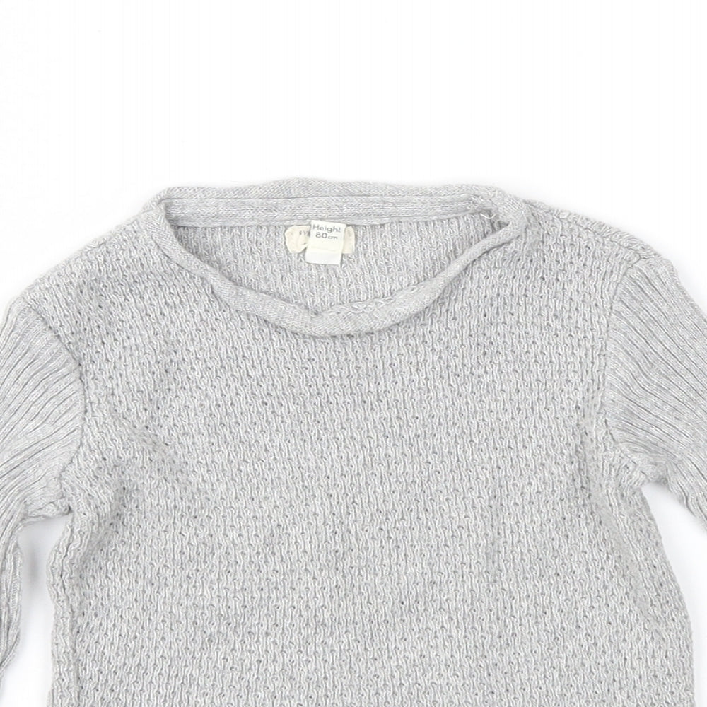 River Island Baby Grey   Pullover Jumper Size 9-12 Months