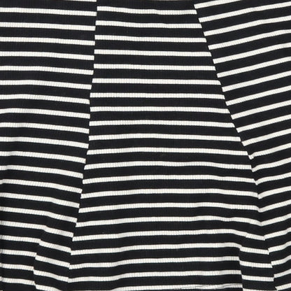 Atmosphere Womens Black Striped  Flare Skirt Size 12
