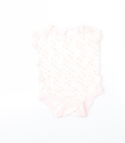 TU Girls Pink Geometric  Romper One-Piece Size 3-6 Months