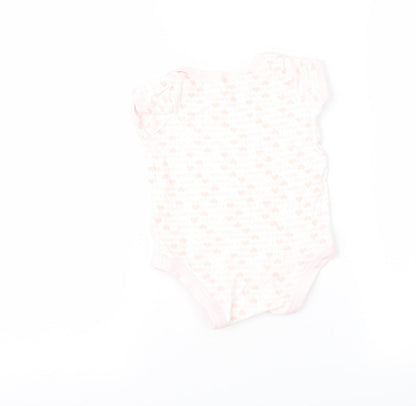 TU Girls Pink Geometric  Romper One-Piece Size 3-6 Months