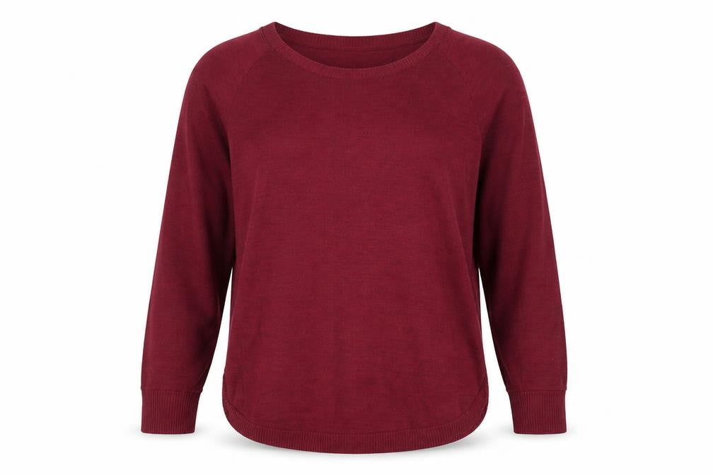 Front view of Gap women’s purple jumper, size M
