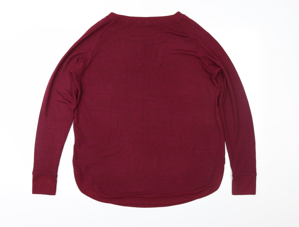 Back view of Gap women’s purple jumper, size M