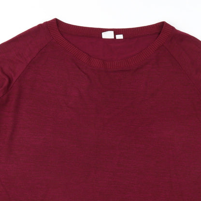 Close-up detail of Gap women’s purple jumper, size M