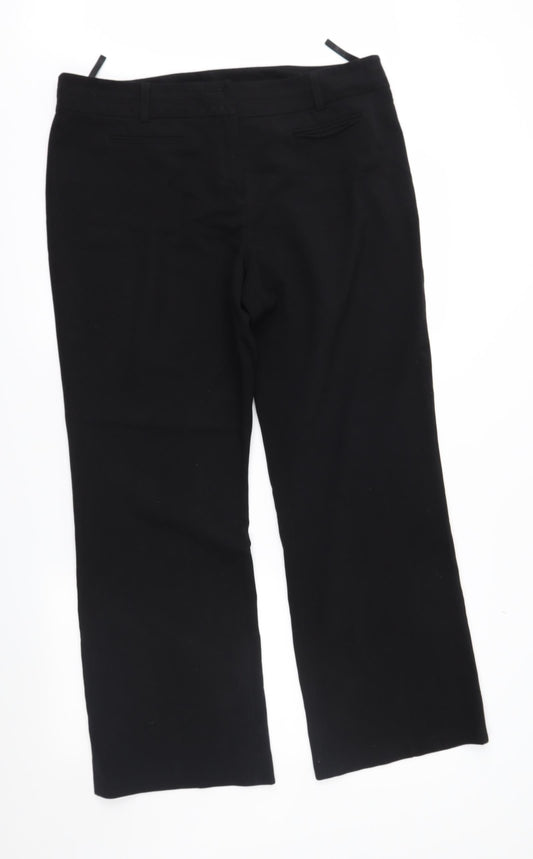 Womens UK Size 16 H&M Regular Fit  Black Trousers