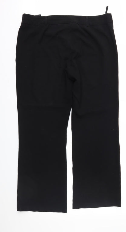 Womens UK Size 16 H&M Regular Fit  Black Trousers