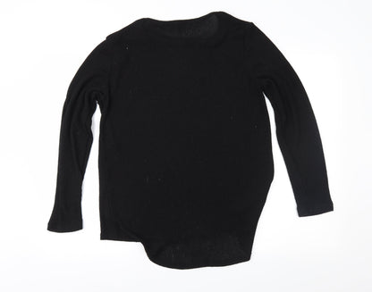 Back view of River Island women’s black jumper, size M